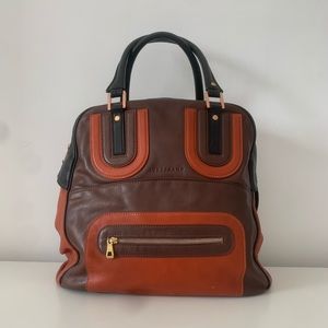 Longchamp “Cosmos” domed bowler bag